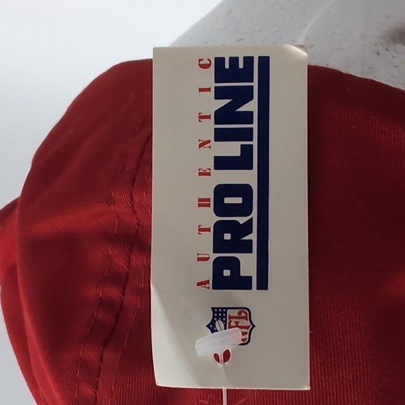 Starter|NWT Vintage NFL San Francisco 49ers Red Sports Cap Snap Back Green Brim - Picture 6 of 12